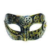 Steampunk Masquerade Mask Gold With Rope Chain