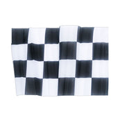 Black And White Checker Flag On A Plastic Pole