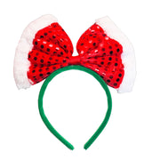 Santa Big Bow Aliceband