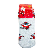 Childrens Christmas Socks - Santa Scating