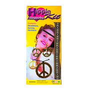 Hippie Headband Earring And Necklace Set - Gold