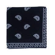 Paisley Bandana Headwrap - Black