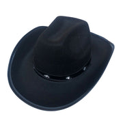 Economy Adult Cowboy Style Hat - Black