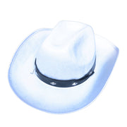 Economy Adult Cowboy Style Hat - White