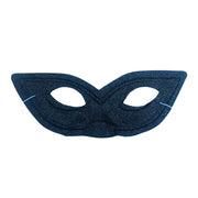 Pointy Black Glitter Masquerade Mask