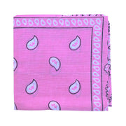 Paisley Bandana Headwrap - Light Pink