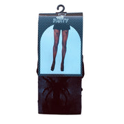 Adult Halloween Stockings - Black Fishnet  With Spiders