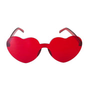 Super Funky Red Heart Costume Glasses