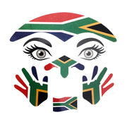 South African Face Temporary Tattoos - Design 5
