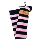 Light Pink And Black Striped Long Socks #2