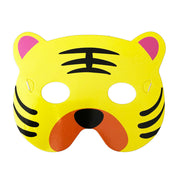 Tiger Cub Childrens Cardboard Animal Mask - Yellow
