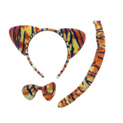 Childrens Tiger Ears, Tail and Bow Tie Set #2