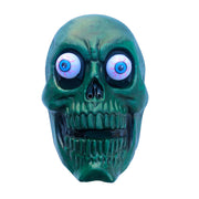 Scary Halloween Googly Eyed Skull - Green