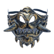Tusked Beast Quarter Mask - Gold
