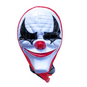 Scary Clown Halloween Mask With Black Head Cover