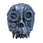 Steampunk Full Face Zombie Mask - Silver