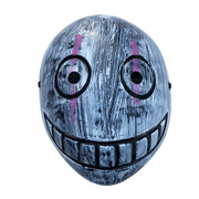 Round Grey Smiley Halloween Mask