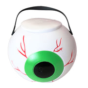 Halloween Trick Or Treat Bucket - Eyeball With Green