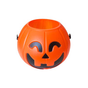 Halloween Trick Or Treat Bucket - Orange Pumpkin Face Small