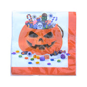 Halloween Pumpkin Napkins - Pack Of 10