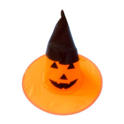 Witches Hat - Orange With Black Hat