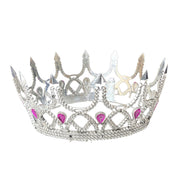 Childrens Plastic Royal Crown - Silver
