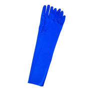 Long Gloves Metallic - Blue