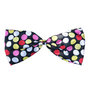 Clown Oversize Spotty Bow Tie - Black