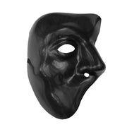 PVC Mens Phantom Of The Opera Masquerade Mask - Black