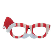Xmas Fancy Dress Glasses - Red And White
