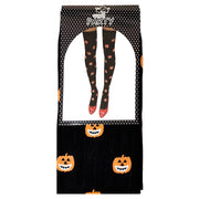 Black Halloween Stockings - Pumpkin Design