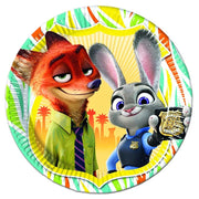 Zootropolis Paper Plates - Pack Of 8