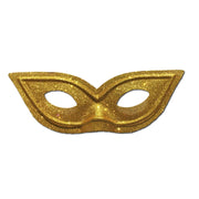 Pointy Gold Glitter Masquerade Mask