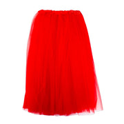 Adults Tulle Tutu Skirt - Red 60cm