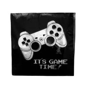 Its Game Time Black Napkins - Pack Of 20