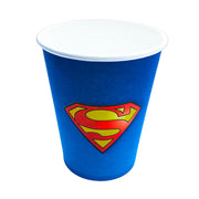 Superman Style Blue Party Paper Cups - Pack Of 10